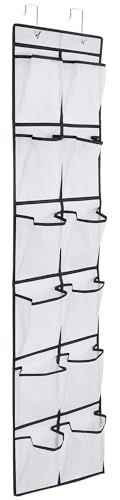 12 Large Pockets Over Door Hanging Shoe Organizer