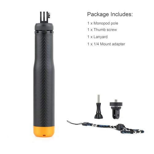 4-in-1 Floating Tripod Selfie Stick for GoPro Hero 13 12 11 10 9 8