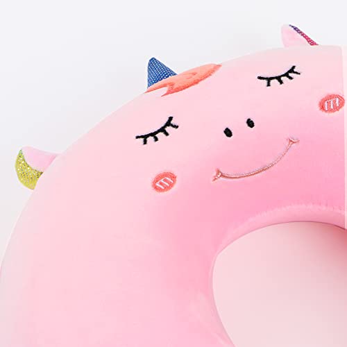 Cartoon Headrest & Neck Pillow for Kids Boys & Girls