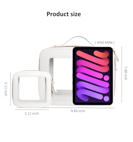 Clear Makeup Bag Mahjong Tile Bag with Handle