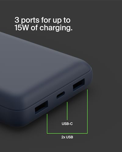 20000mAh 15W 3 Port Power Bank