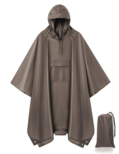 Reusable Rain Poncho for Adults