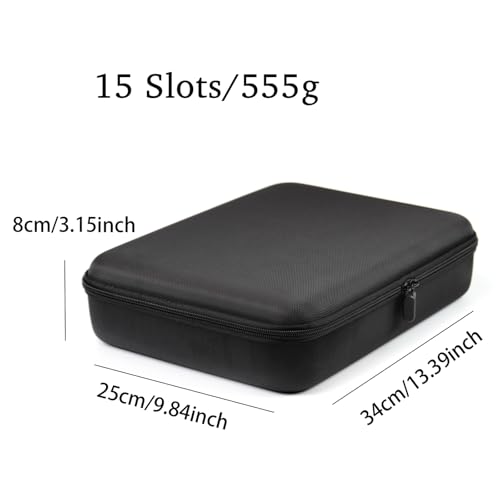 15 Slots Hard Watch Travel Case