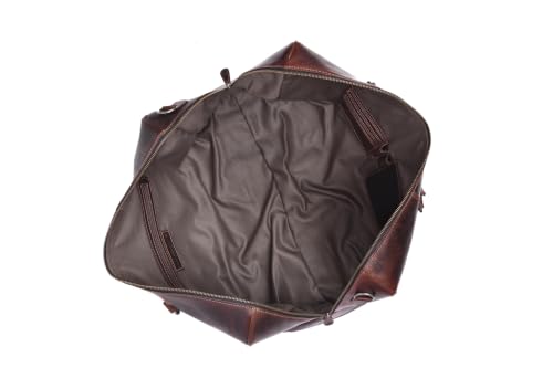 Leather Travel Duffel Bag