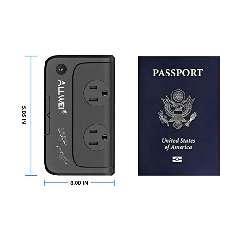 Travel Voltage Converter 220V to 110V Outlet Converter us to Europe