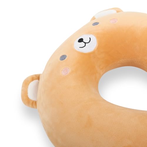 Kids Neck Pillow for Travel with Sleep Eye Mask