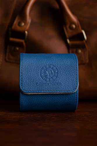 Genuine Napa Leather Watch Roll Travel Case for 3 Watches