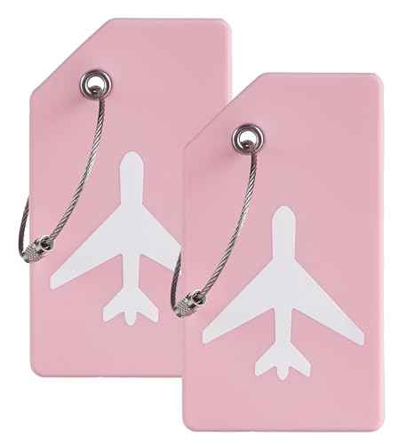 8 Pack Initial Luggage Tags for Suitcases Airplane Travel Essentials (8 Count)