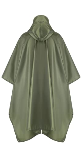 Reusable Rain Poncho for Adults