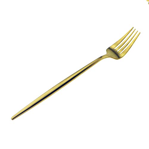 20-Piece 18/10 Stainless Steel Flatware Silverware, Luxury Dinnerware Set Travel Cutlery Tableware Include Knife Fork Spoon Service for 4,Healthy & Eco-Friendly Dishwasher Safe (Gold Matte) (4 Count)