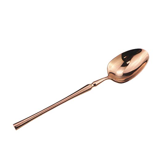 20 piece Copper Flatware Set 304 Stainless Steel Fork Spoon Cutlery Luxury Mirror Polished Silverware (4 Count)