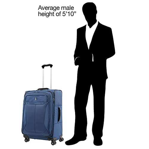 Tourlite Softside 25" Expandable Luggage with 4 Spinner Wheels
