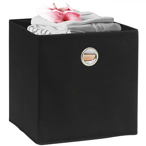 11 Inch Foldable Cube Storage Bins with Handles (6 Count)