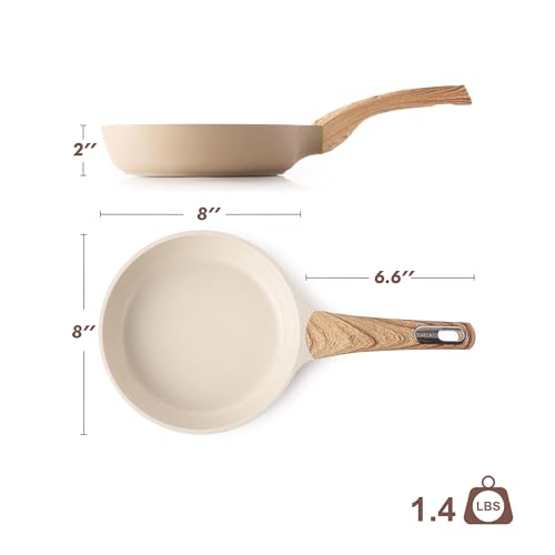 8inch Ceramic Nonstick Frying Pan Paella Pan