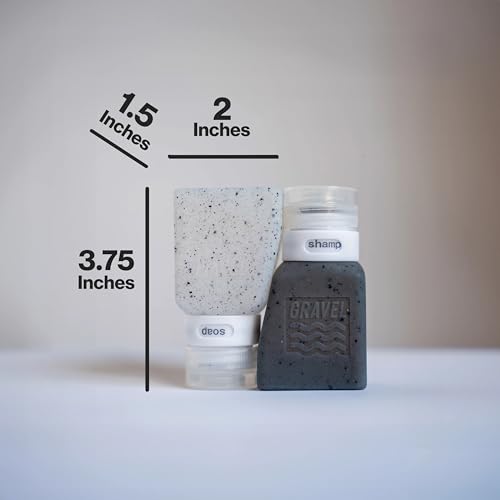 Silicone Travel Bottles for Toiletries 3oz (2 Count)
