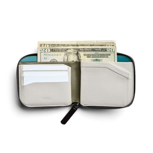 Zip Wallet Slim Leather Billfold