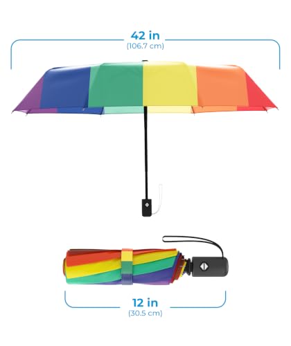 Windproof Compact Umbrellas for Rain