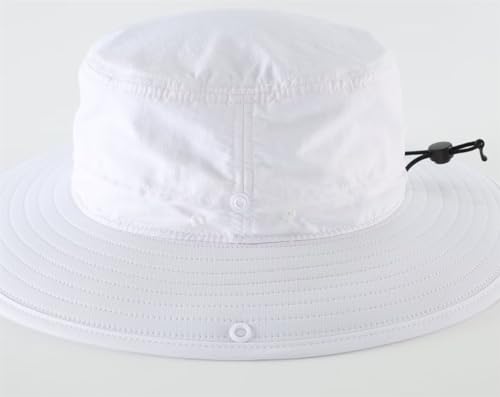 Sun Hat for Men Women Outdoor UPF 50+ Sun Protection Bucket Hat Adjustable Cowboy Hats Summer Safari Hat White