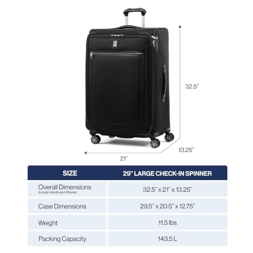 Platinum Elite Checked Luggage Spinner