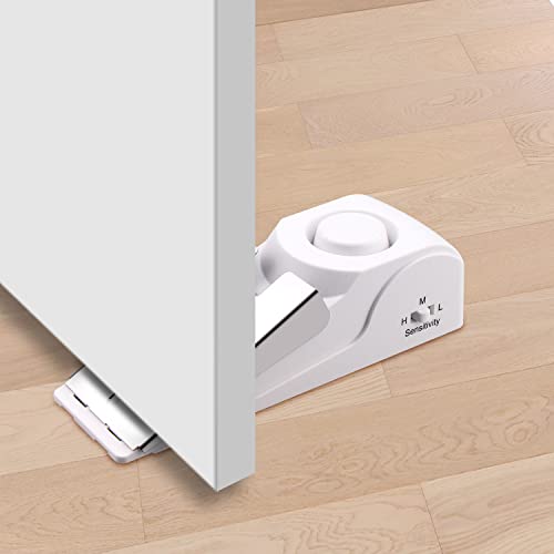Door Stop Alarm with 120DB Siren Door Stop for Home & Travel (3 Count)
