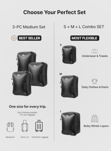 Vacuum Bags for Travel with Wireless Pump (2 Count)