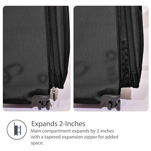 Tourlite Softside 29" Expandable Luggage with 4 Spinner Wheels