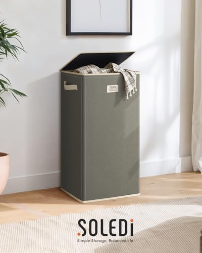 100L Laundry Hamper with Lid