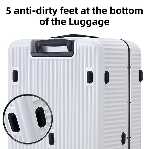 2 pieces 20 29 Aluminum Frame Carry On and Checked Luggage Set