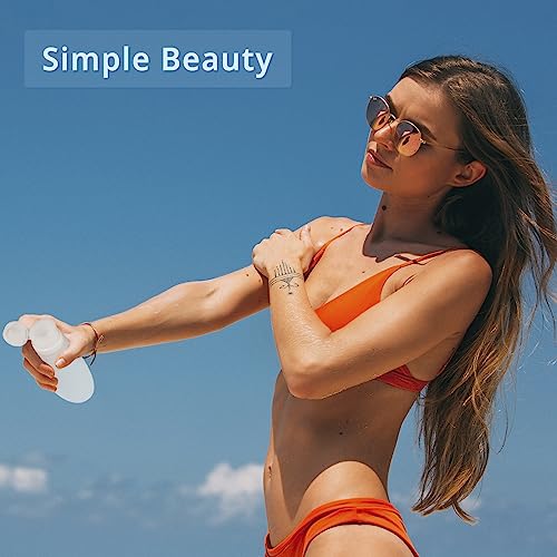 Silicone Travel Bottles for Toiletries TSA Approved Travel Size Containers Set 4 Pack Portable Leak Proof Refillable Cosmetic Squeeze Bottles Shampoo Hair Conditioner Body Lotion Bath Shower Gel (4 Count)