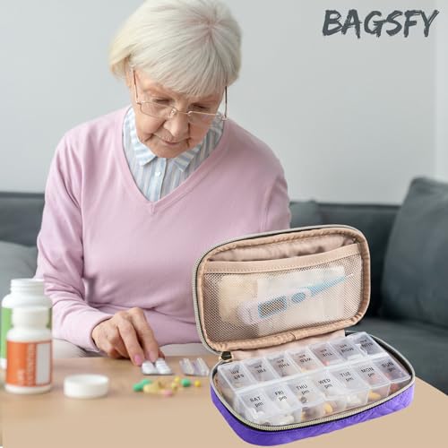 Pill Organizer Case 2 Times a Day