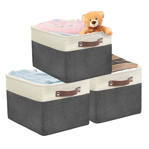 15" x 11" Large Fabric Storage Bin (3 Count)