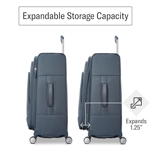UpLIFT Lightweight Medium Checked Softside Luggage with Spinner Wheels
