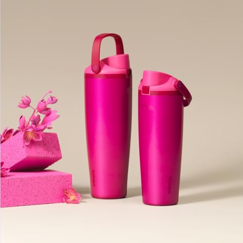 FreeSip Sway Insulated Stainless Steel Water Bottle with Two