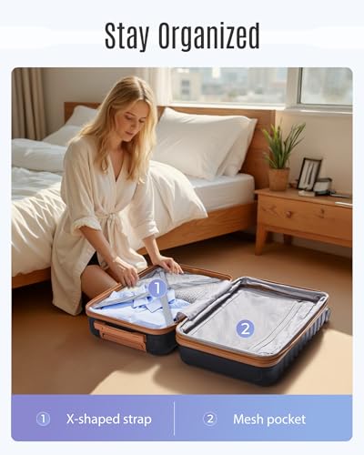 Luggage Sets 3 Pcs Suitcase with Wheel (3 Count)