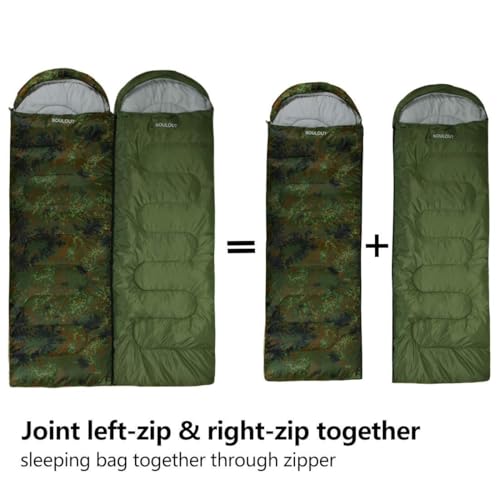 3 4 Season Sleeping Bag for Adults & Kids