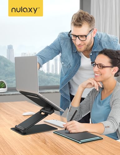 Pull Out Height Adjustable Laptop Stand for Desk