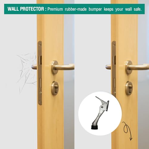 HASHI 4 Inch Kickdown Door Stopper