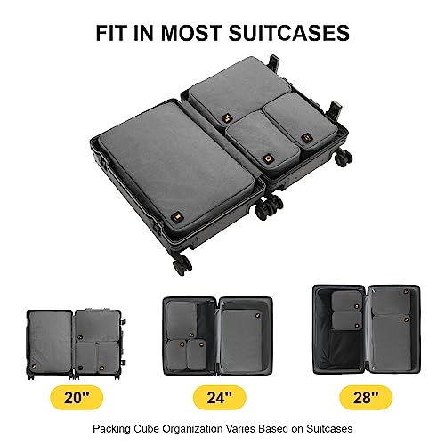 4 Set Zipper Packing Cubes