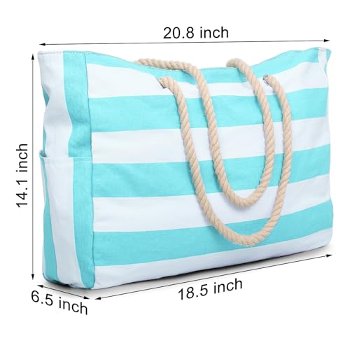 Beach Bags for Women Large Waterproof Beach Tote Bag Zipper Beach Bags Waterproof Sandproof Swim Pool Bag Large Tote