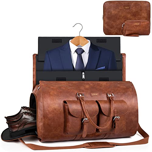 Garment Bag for Travel Convertible Carry on Travel Duffel Bag for Men Women