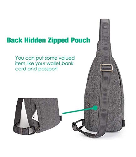 Small Crossbody Sling Backpack Anti Theft Backpack for Traveling Chest Bags for Men&Women Multipurpose Casual Daypack Hiking Shoulder Bag