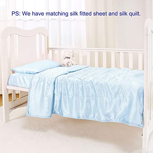 Natural Mulberry Silk Toddler Pillowcase for Hair and Skin (2.1164 Ounce)