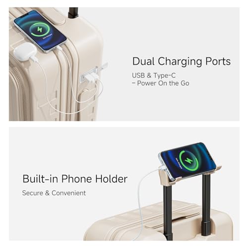 Expandable Lightweight PC Hard Shell Suitcase