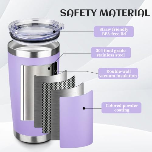 20oz Stainless Steel Travel Coffee Tumbler