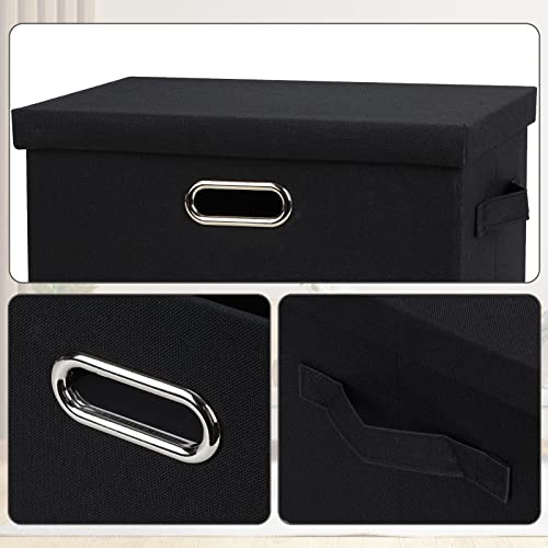 Medium 15" 21 Quart Collapsible Stackable Storage Bins with Lids