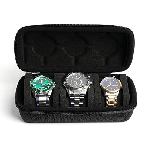 3 slots watch travel case roll
