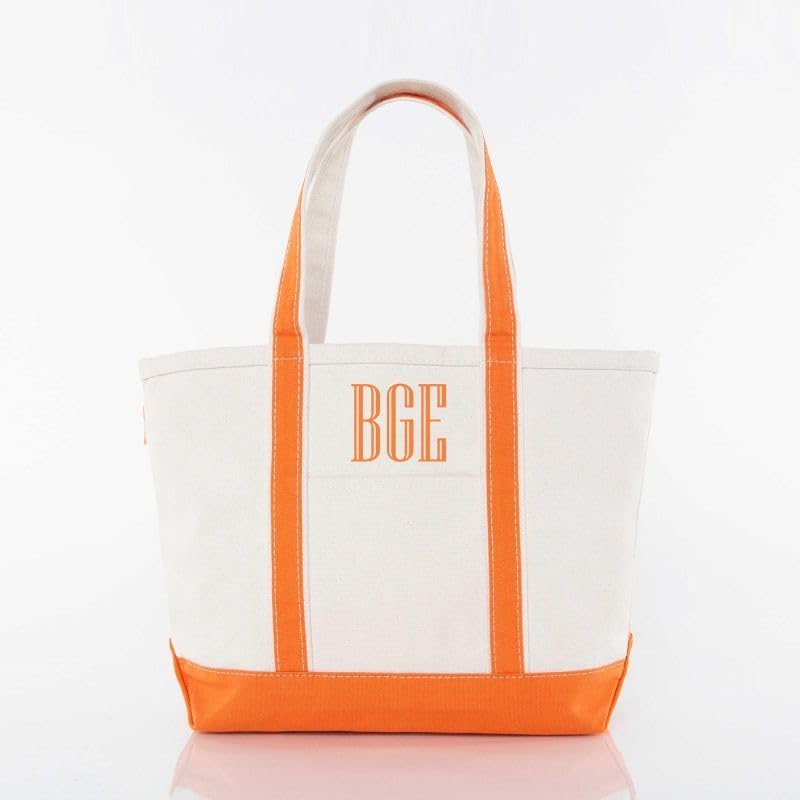 CB STATION Medium Classic Canvas Tote Bag for Women, Top Zipper Closure, Outer Pocket, Daily Essentials, Groceries, Traveling