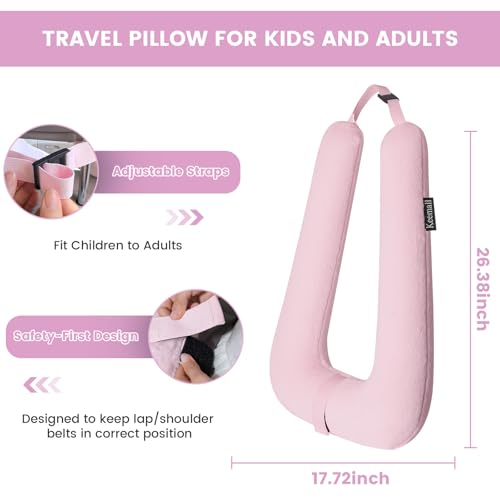 Inflatable Car Pillow for Kids & Adults
