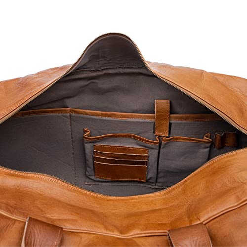 Vintage Genuine Leather Duffle Bags For Men Austin XL