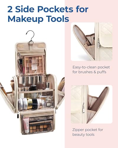 Makeup Bag for Women with Hanging Hook